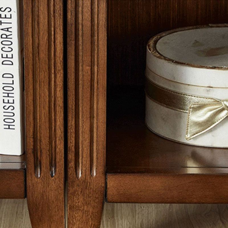 Contemporary Closed Back Standard Bookshelf Wooden Bookcase for Study Room