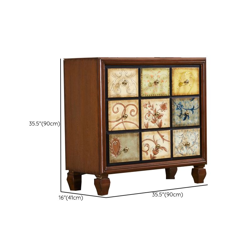 Traditional Storage Chest Solid Wood Storage Chest Dresser with 3/5/6 Drawers