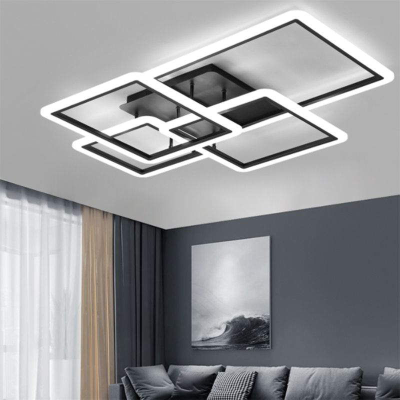Plafonnier linéaire moderne à montage encastré, plafonnier Simple pour salle à manger