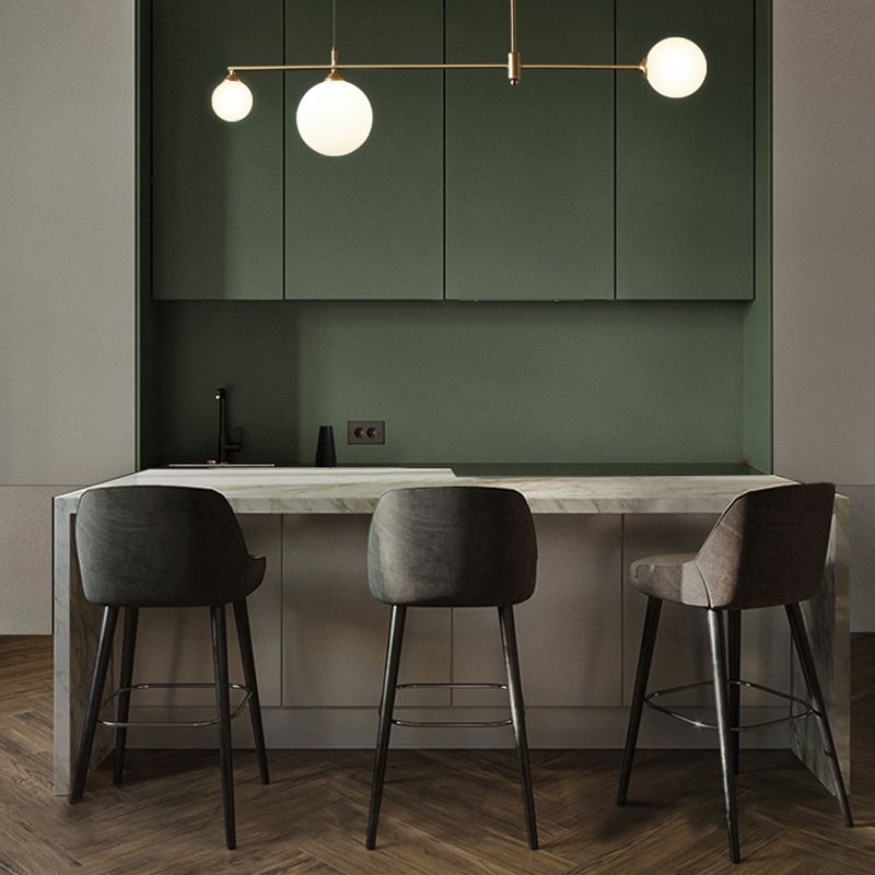 Modern Simple Dining Chandelier Light Round Shade Ceiling Hanging Light for Dining Room