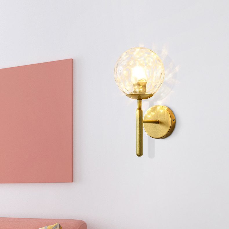 1 luminaire luminaire mural en verre clair