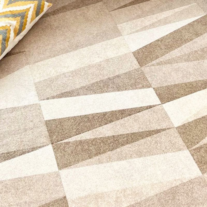 Modern Carpet Tiles Geometric Print Square Stain Resistant Carpet Tiles