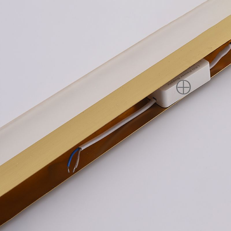 Modern Minimalist Style Ultra-thin Wall Mounted Light Fixture Copper Wall Light Sconces for Bathroom