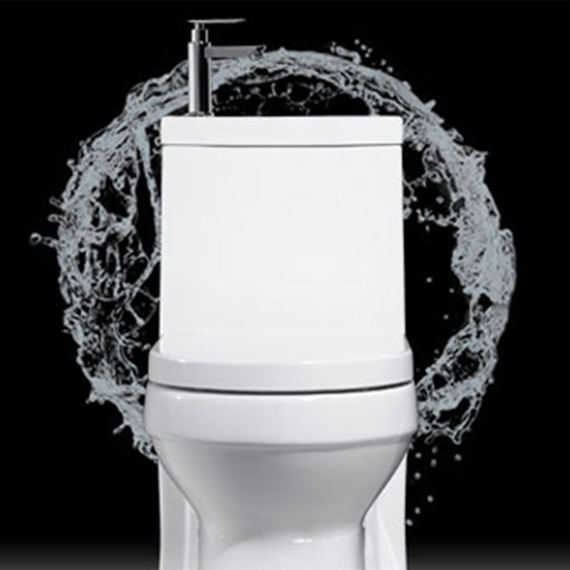 Modern Toilet Bowl Floor Mounted Porcelain All-In-One Flush Toilet