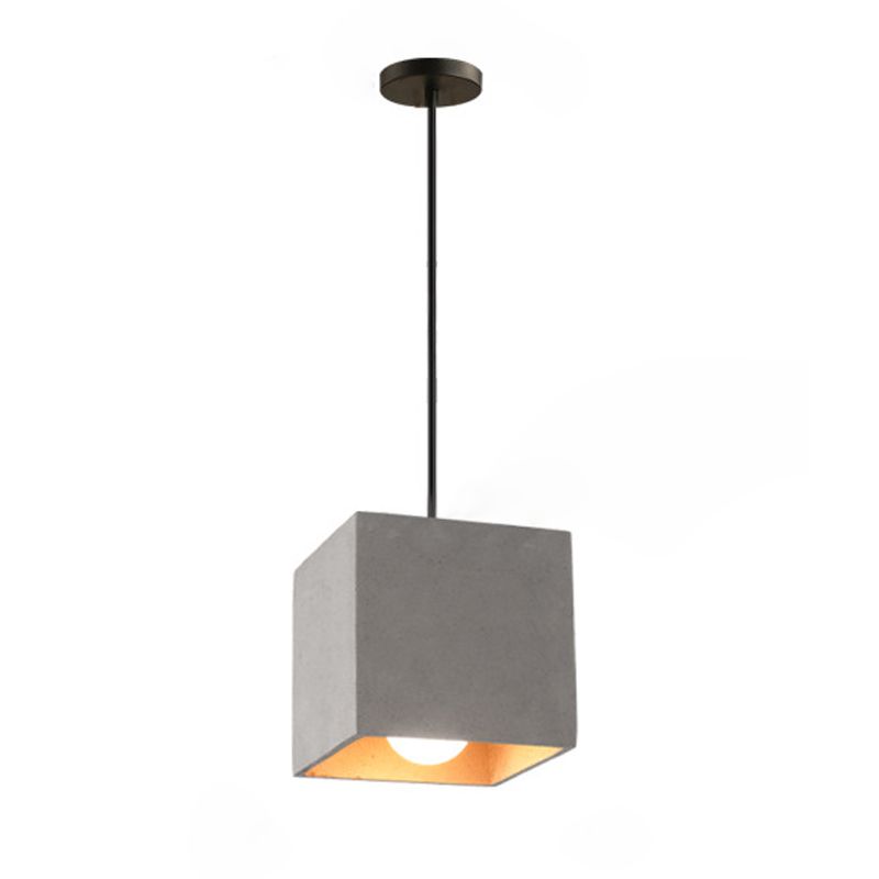 1 Light Cement Pendants Lights Freedurs Modern Minimalist Affermazione per camera da letto