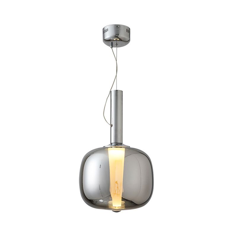 Glazen slanke nekfleshangingslamp Minimalistisch 1 kop hanglampje kit