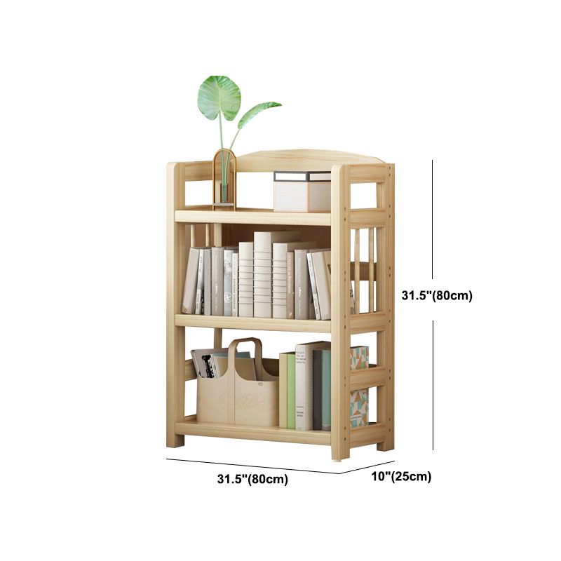 Modern Floor Brown Book Shelf Woodend Open Shelf Bookcase for Home