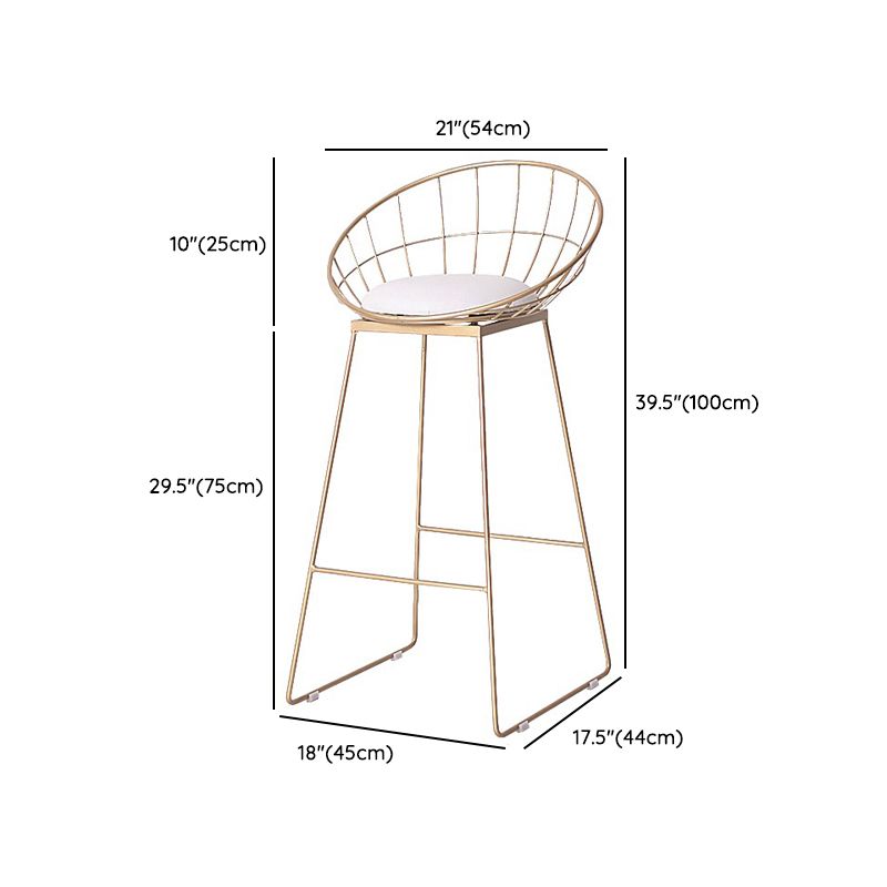 Glam Rectangle Bar Table Set 1/5 Pcs Iron Frame Bar Table and Upholstered Stools