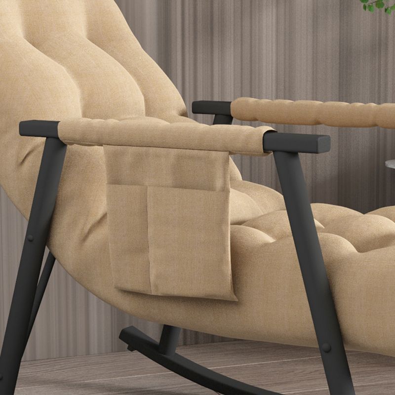 Glam Lazy Sofa Rocking Chair Indoor Rocking Chair with Cushion