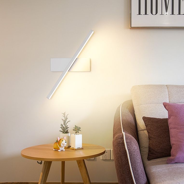 Lámparas de pared de la cama de metal LED modernas modernas regulares con cabeza giratoria