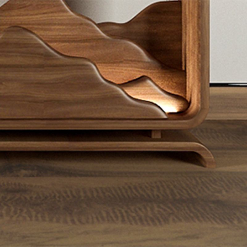 Rectangle Shape Contemporary Console Table Solid Wood Console Sofa Table