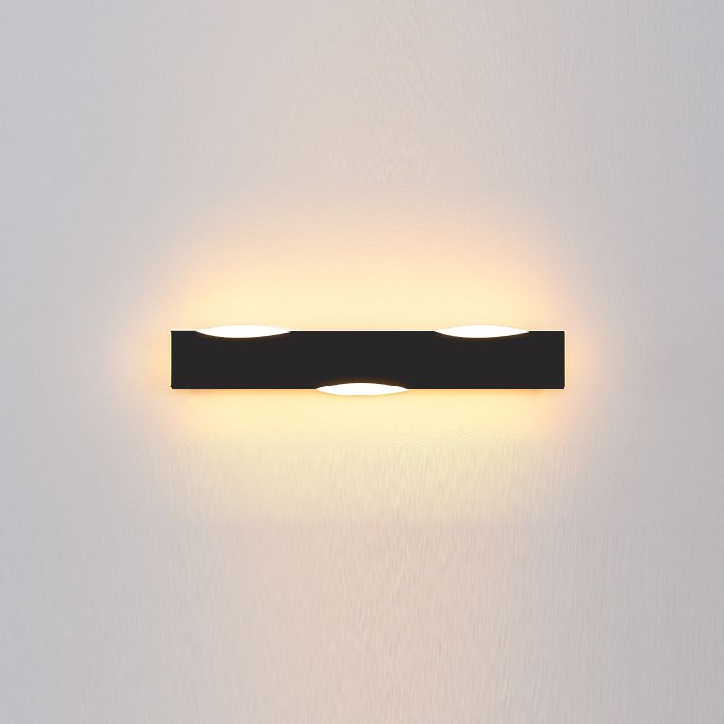 Forma de forma lineal Iluminación de pared de metal Estilo moderno 1 Luz de la pared de luz Luz de la pared de la luz.