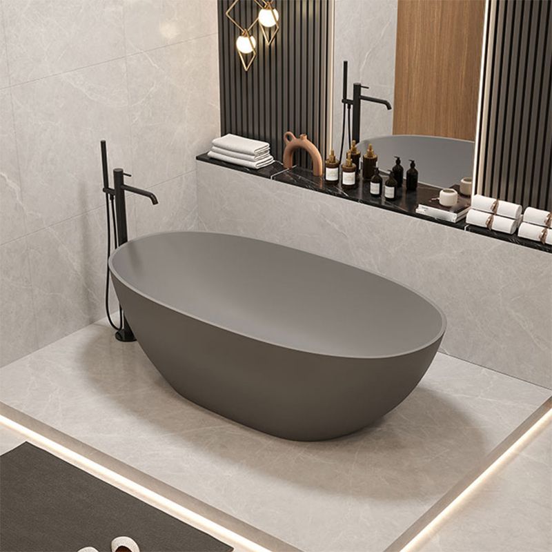 Soaking Stand Alone Bathtub Antique Finish Back to Wall Bath Tub (Faucet not Included)