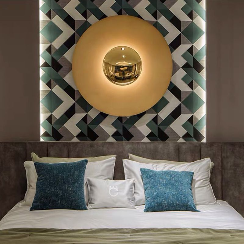 Circular Wall Light Sconces Nordic Minimalist Style Metal Sconces