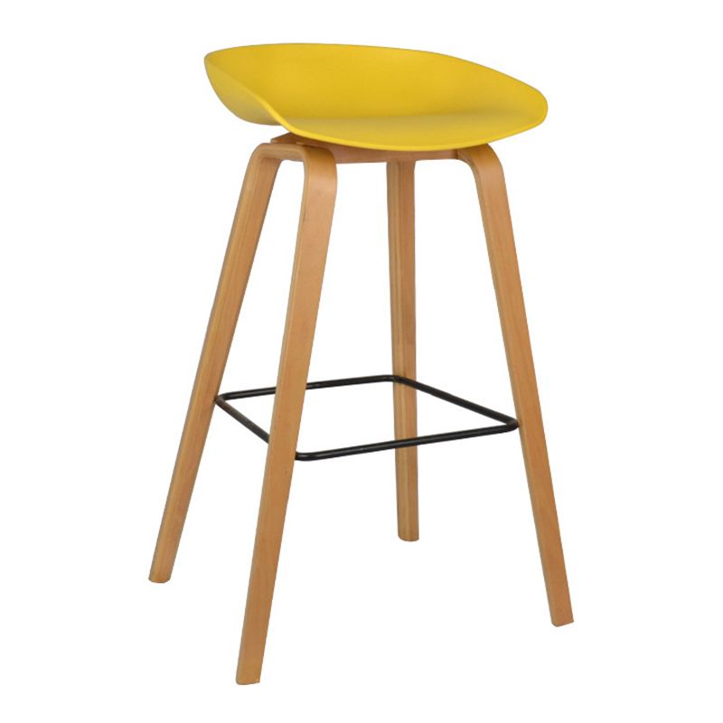 Contemporary Simple Counter Stools 29 Inch Indoor Bar Stool with Metal Leg
