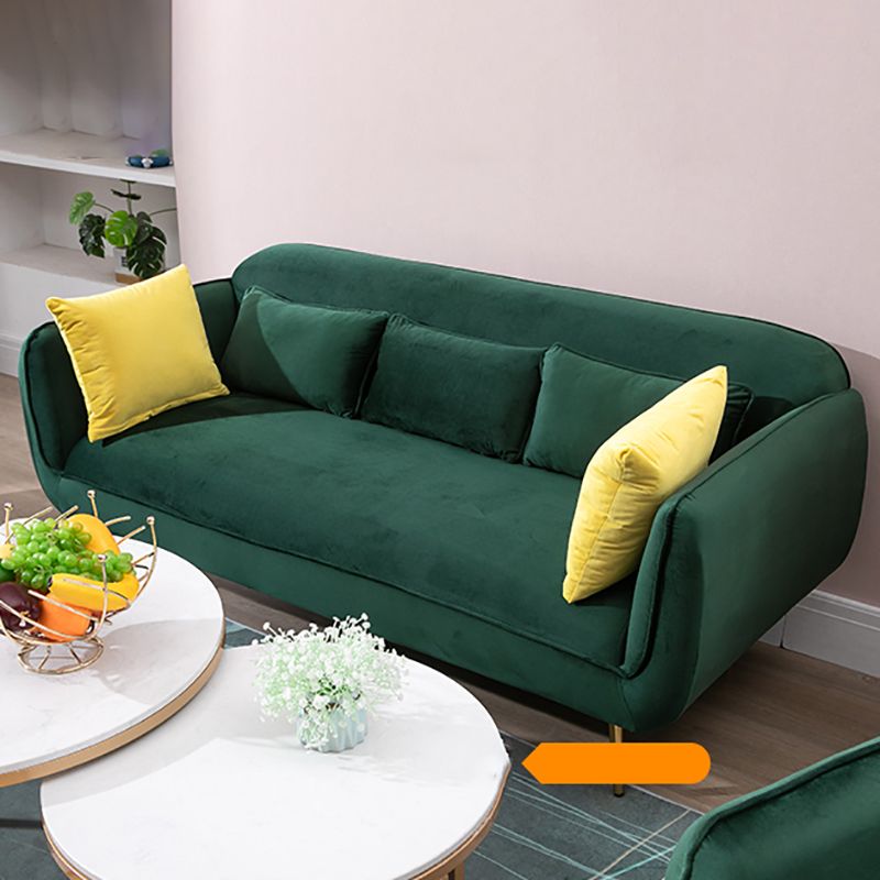 30" Wide Scandinavian Sofa Bed Fabric Cushions Seating with Pillows