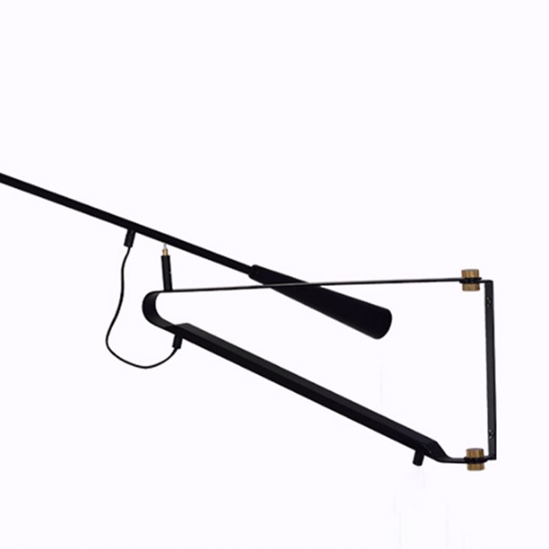 Metal Armed Wall Mount Lamp Simple 1 Light Wall Mounted Light Fixture