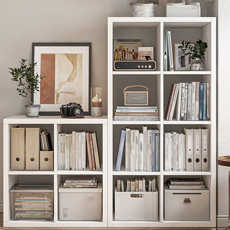 Modern Closed Back Bookcase Engineered Wood Bookshelf with Shelves for Home Office