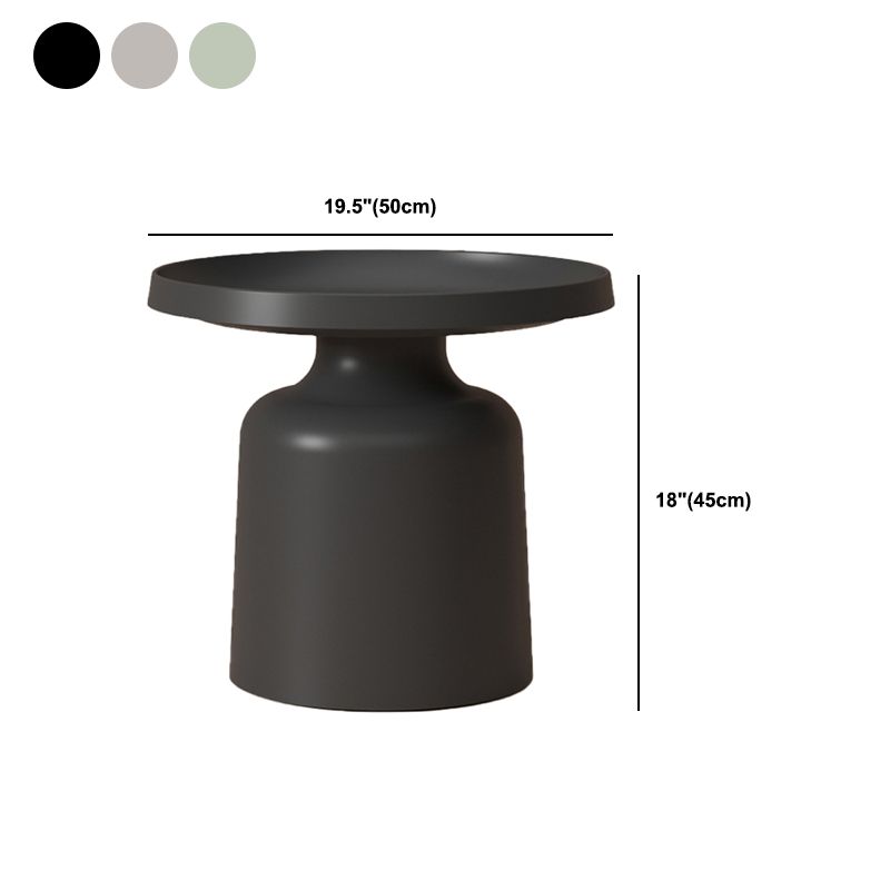 Metal Minimalist Cocktail Table Round Coffee Table for Living Room