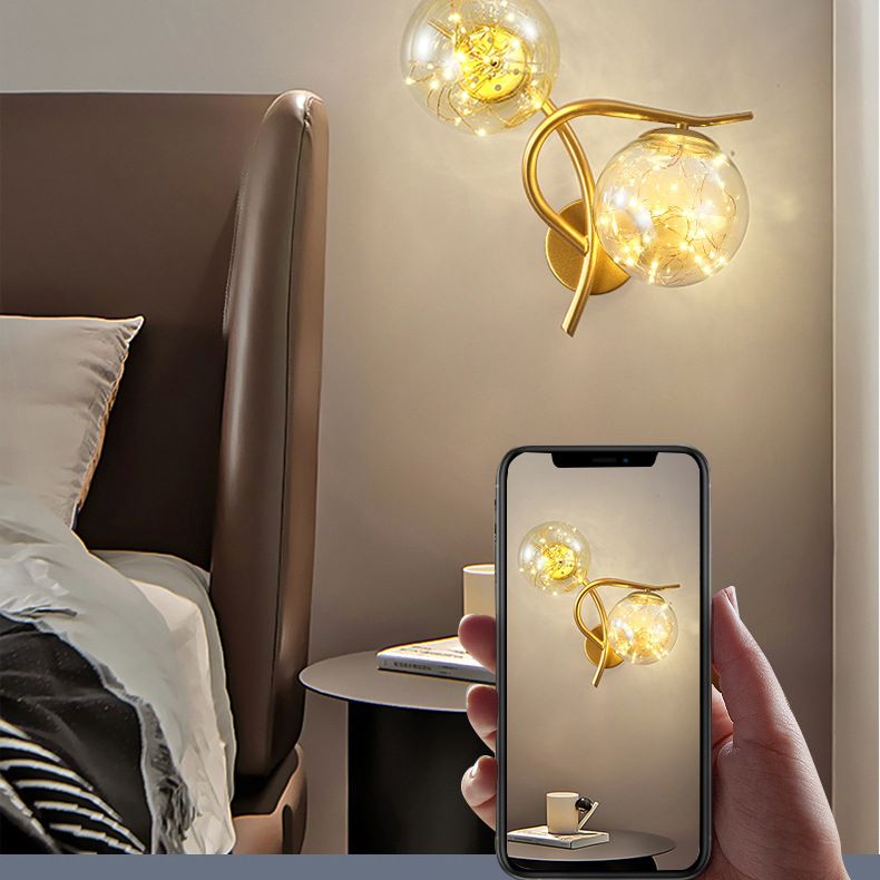 Creative Star Wall Mount Light 2 lumières de style atmosphère de style atmosphère Lumière pour la chambre