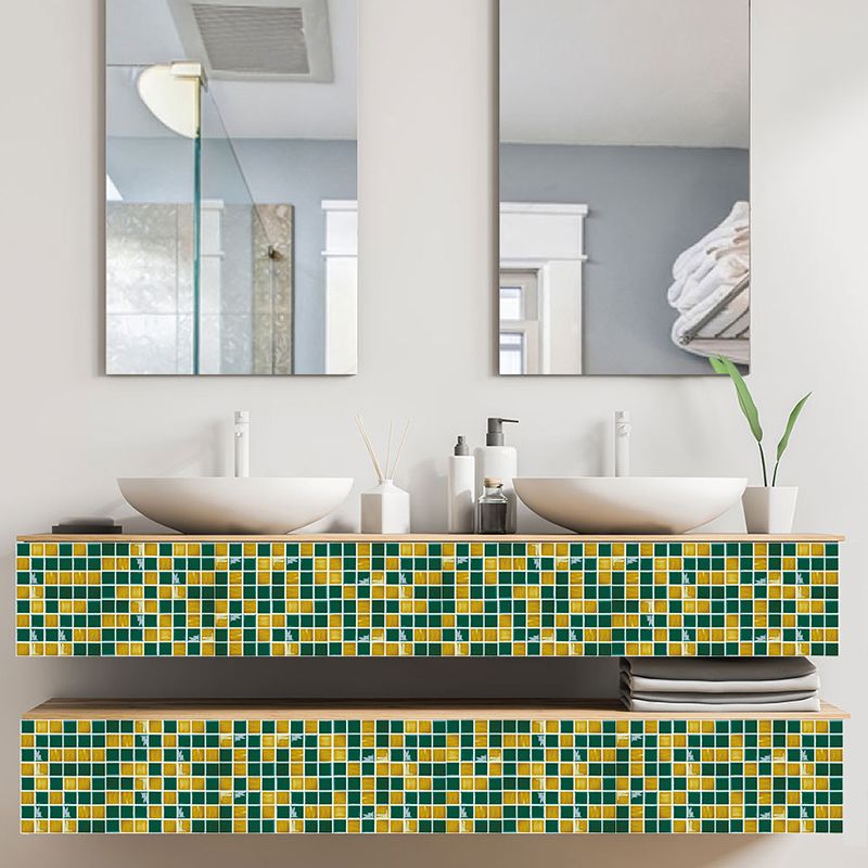 Bunte böhmische Peel-Tapetenpaneele, 3,3 m² große Mosaikfliesen, Wanddekoration für Badezimmer
