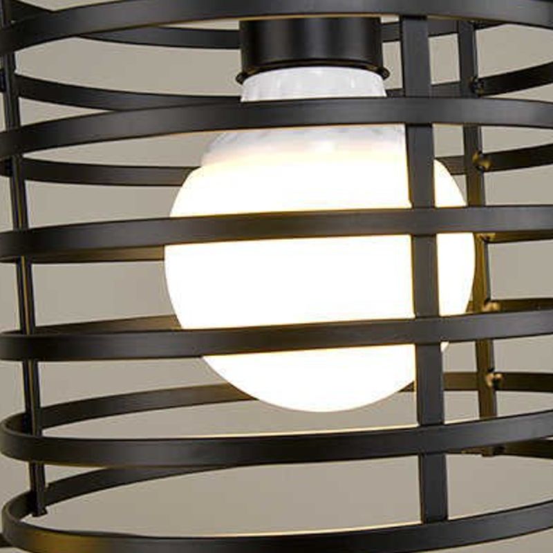 Simple Cage Hanging Island Light Industrial Hanging Lighting Fixture for Dining Room
