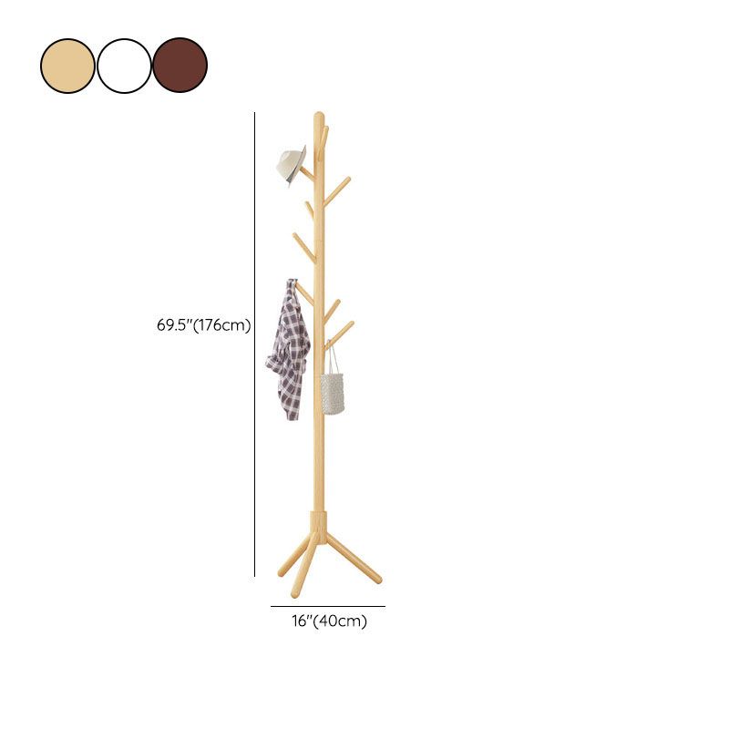 Free Standing Hall Stand Mid Century Modern Wooden Hall Stand