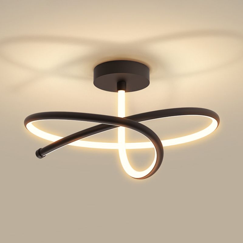 New Modern Style Linear LED Ceiling Lights 1-Light Aluminum Flush Mount Lamp