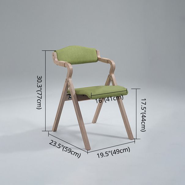 Fauteuil de salle à manger de style campagnard, fauteuils rembourrés pliables à dos ouvert
