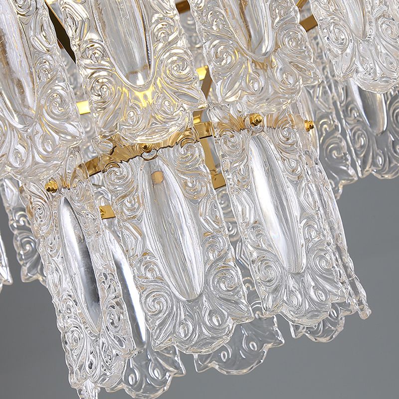 Modern Style Island Pendants Glass Pendant Lights in Gold for Living Room