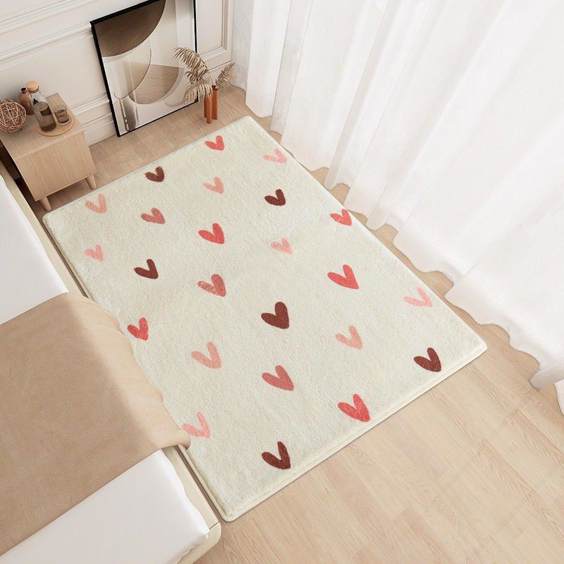 Trendy Graffiti Pattern Carpet Polyester Rug Non-Slip Backing Area Rug for Living Room