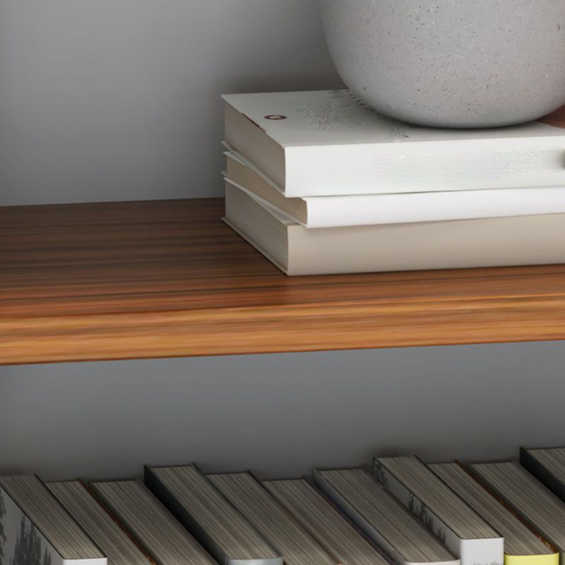 Industrial Engineered Wood Bookcase Closed Back Floating Bookshelf