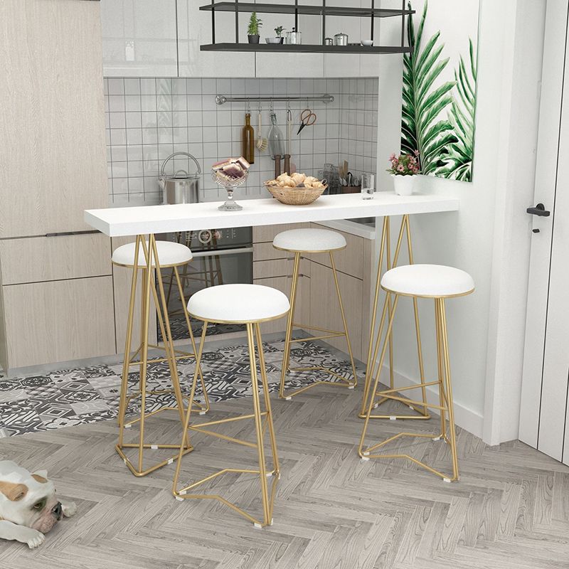 Solid Wood Bar Table Rectangle Dining Table for Kitchen Living Room Coffee Room