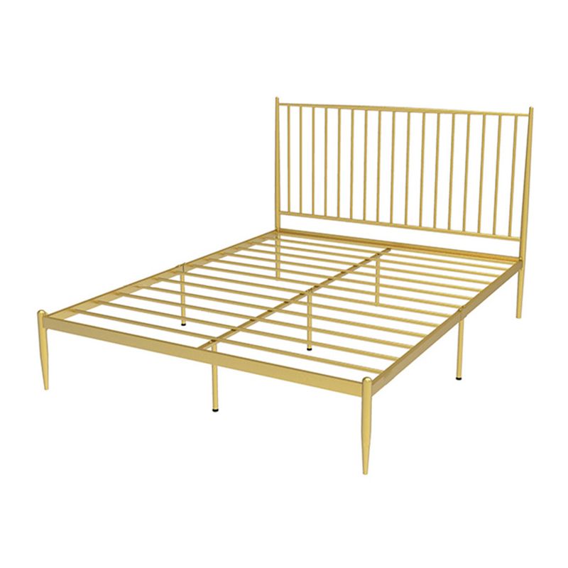 Modern and Contemporary Metal Slat Headboard No Theme Mattress Bed