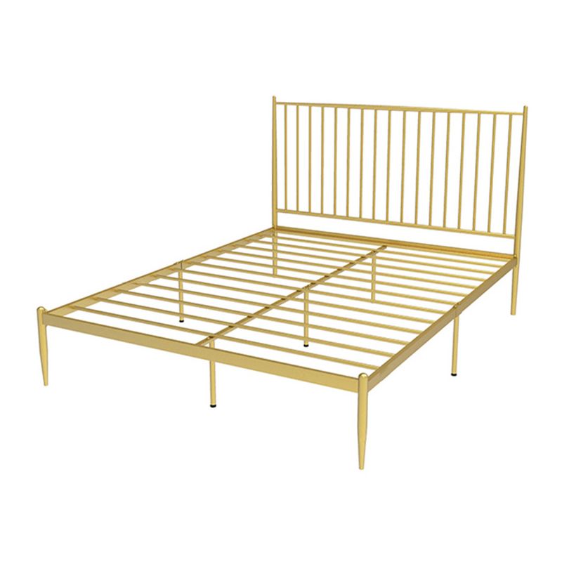 Modern and Contemporary Metal Slat Headboard No Theme Mattress Bed