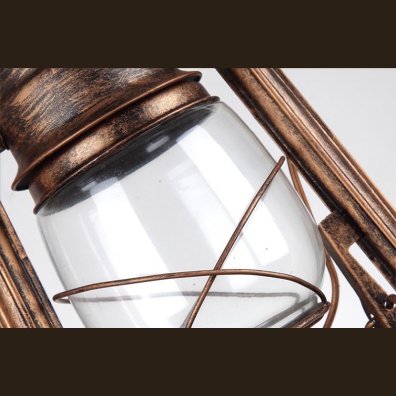 Nautical Style Kerosene Lamp Shaped 1 Head Hanging Light Metal Pendant Lamp