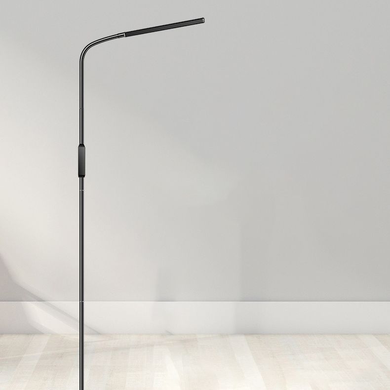 1 Light Linear Floor Lamps Modern Metal Standard Lamps for Living Room