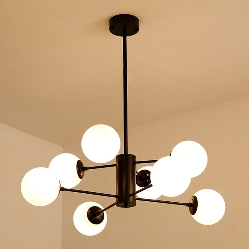 Moderner Globe Kronleuchter Lichter Glas Kronleuchterleuchte für Wohnzimmer