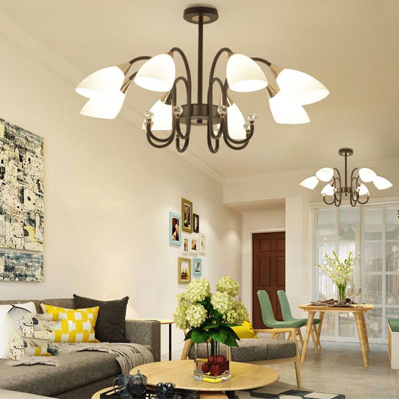 Accesorios de iluminación de lámpara de araña de spray de estilo moderno kit de luz colgante de múltiples cabezas