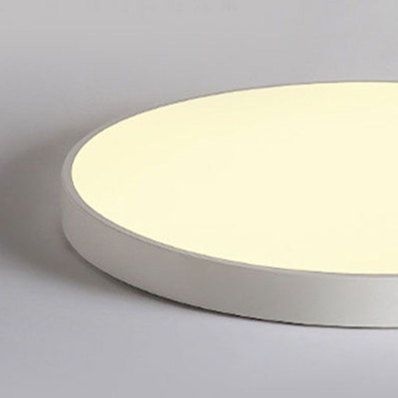 Nordic Modern Style Round Ceiling Lamp Acrylic 1 Light LED Flush Mount Light for Corridor
