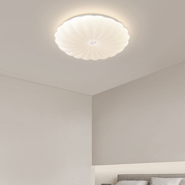 LED Ceiling Mount Light White Ceiling Light with Acrylic Shade for Living Room