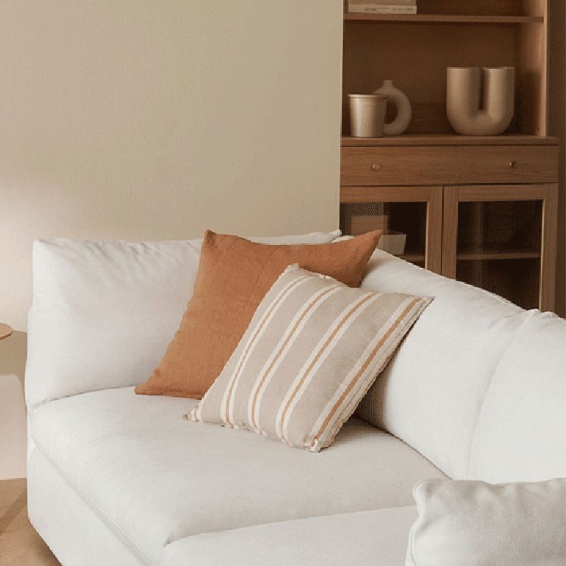 Pillow Top Arm Loveseat Sponge/Down Filled Cushions Sofa with Loose Back