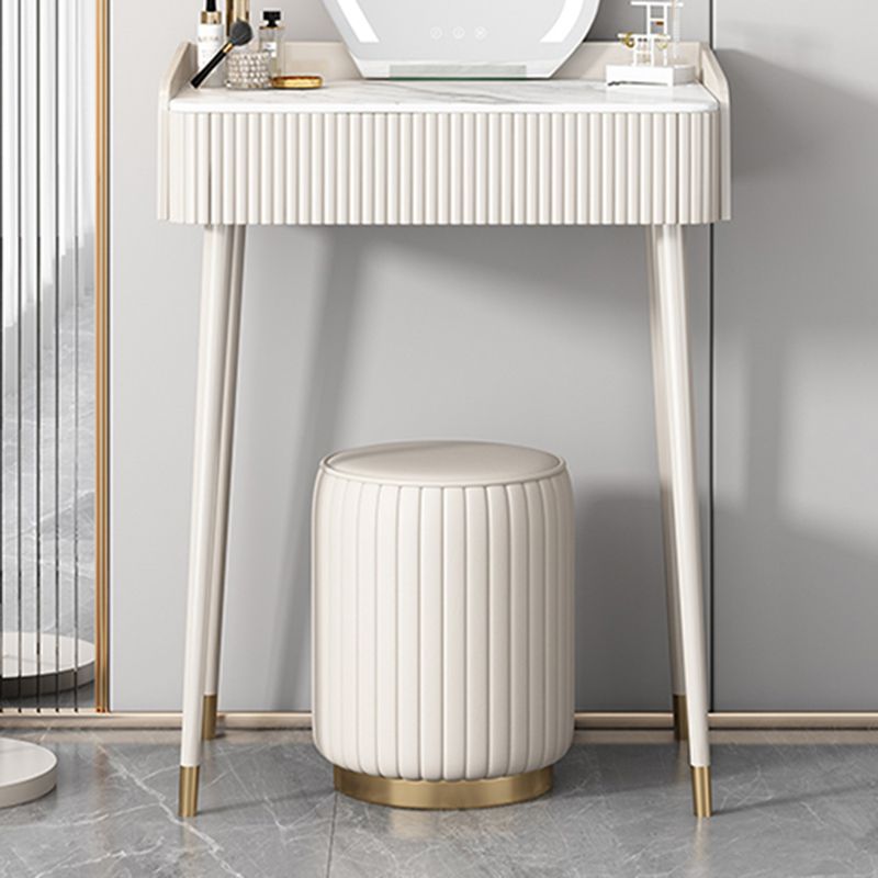 Contemporary Vanity Dressing Table Slate Top Vanity Makeup Table Set