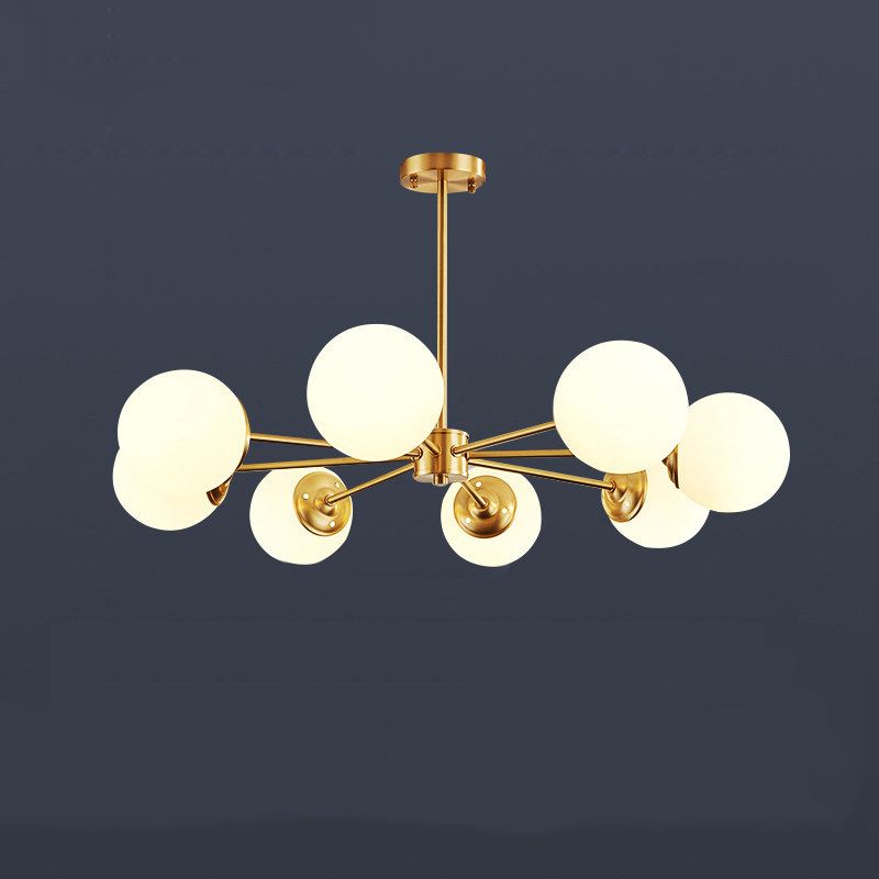 Lampade per lampadario moderno di rame Sputnik lampada a sospensione per soggiorno per soggiorno