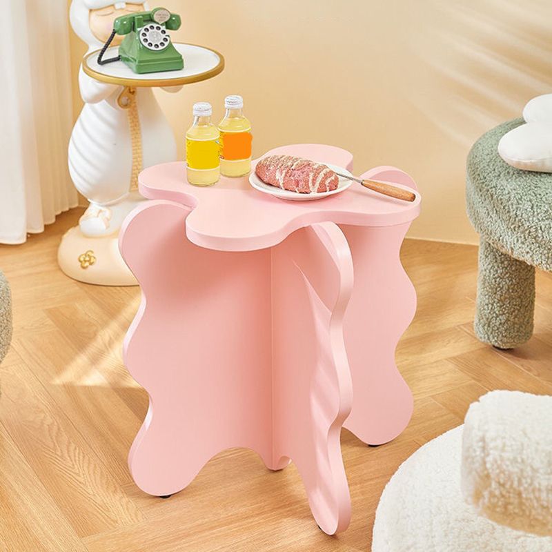 Nordic Wooden Abstract End Table Naturally Shaped Side Table