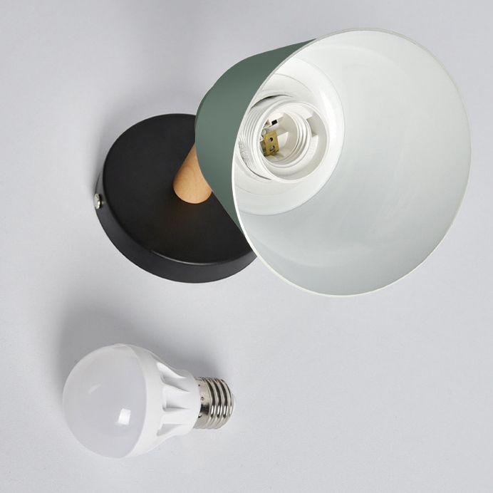 Modern Style Flared Sconce Light Fixtures Metal 1 Light Wall Lighting Ideas