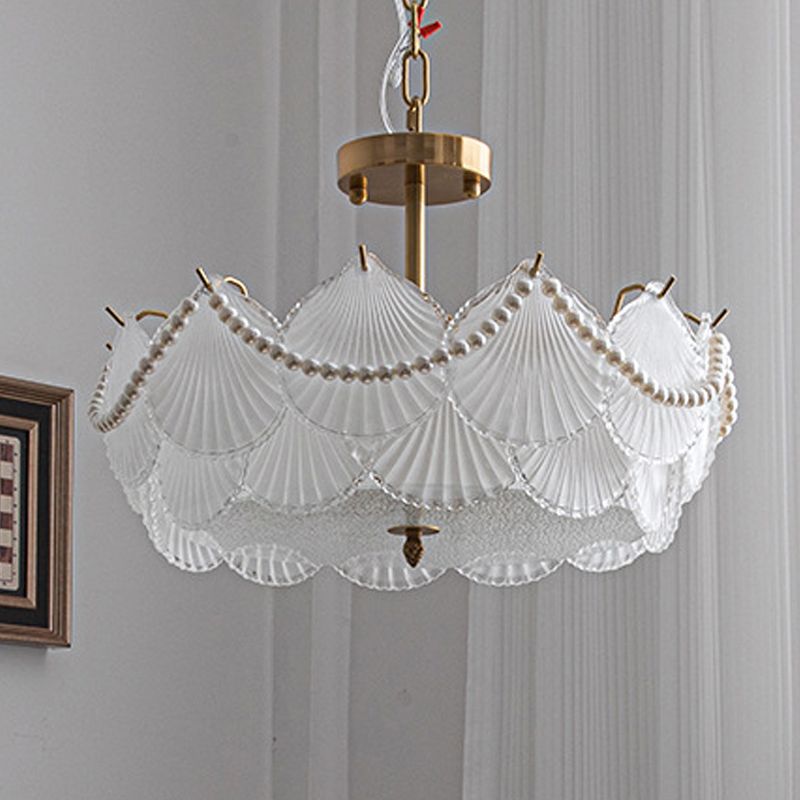 Nordic Ceiling Light Glass Flush Mount Light Fixture for Bedroom