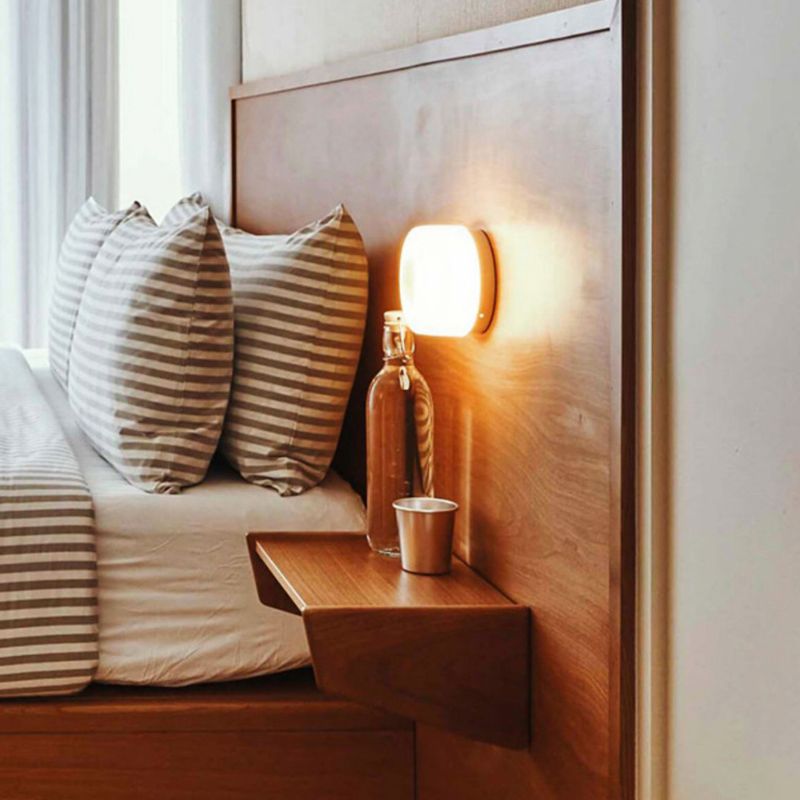 Contemporary Single Silver Wall Mounted Sconce Glass LED Statement Wall Light