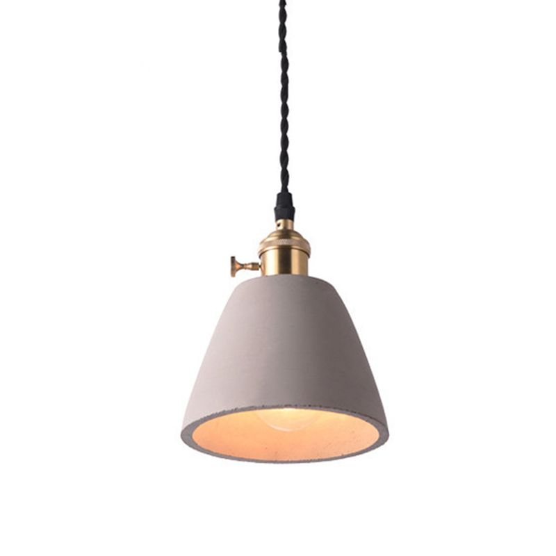 Modern Simplicity Ceiling Chandelier Cement Hanging Light for Living Room