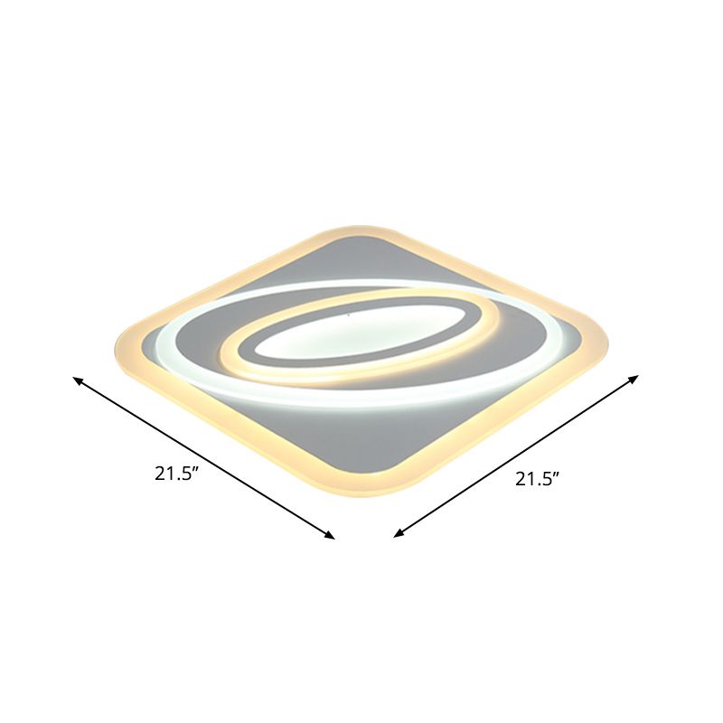 Spacetime Wormhole Kids Room Flush Mount Acryl 21.5 "/38" /47 " Wide LED Modern Deckenleuchte in Warm/Weißes Licht